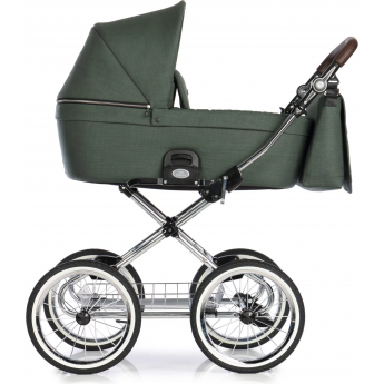 Детская коляска ROAN COSS CLASSIC 2 в 1 Night Green (рама хром, колеса 14) Детская коляска ROAN COSS CLASSIC 2 в 1 Night Green (рама хром, колеса 14)